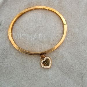 Michael Kors Rose Gold Bracelet w/ Heart Charm